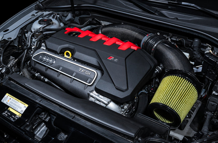 AWE Tuning Audi RS3 / TT RS S-FLO Open Carbon Fiber Intake available at Damond Motorsports