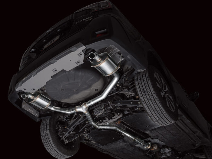 AWE 20-25 Subaru Outback (Wilderness & XT) 0FG Catback Exhaust w/Dual BashGuards available at Damond Motorsports