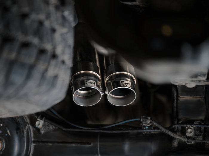AWE 2016-2022 Toyota Tacoma 0FG Exhaust with BashGuard - No Tips available at Damond Motorsports