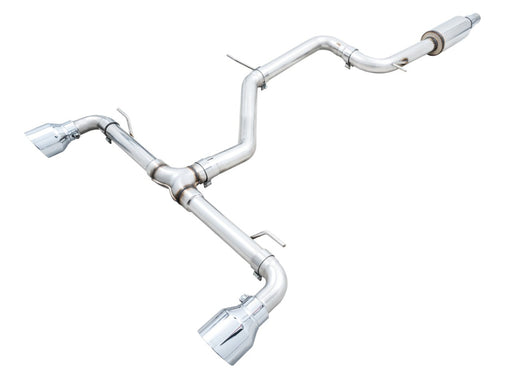 AWE 2022 VW GTI MK8 Track Edition Exhaust - Chrome Silver Tips available at Damond Motorsports