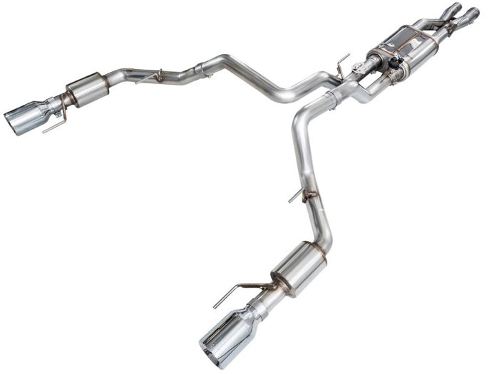 AWE Gen 3 Raptor R SwitchPath Exhaust - Chrome Silver Tips available at Damond Motorsports