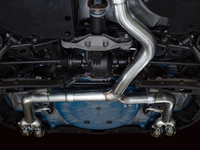 AWE Tuning 2022+ VB Subaru WRX Track Edition Exhaust - Chrome Silver Tips available at Damond Motorsports