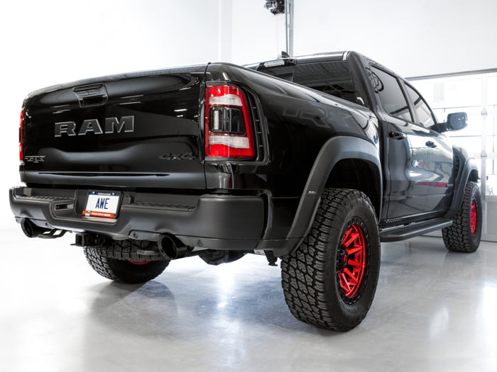 AWE Tuning 2021 RAM 1500 TRX 0FG Cat-Back Exhaust - Diamond Black Tips available at Damond Motorsports