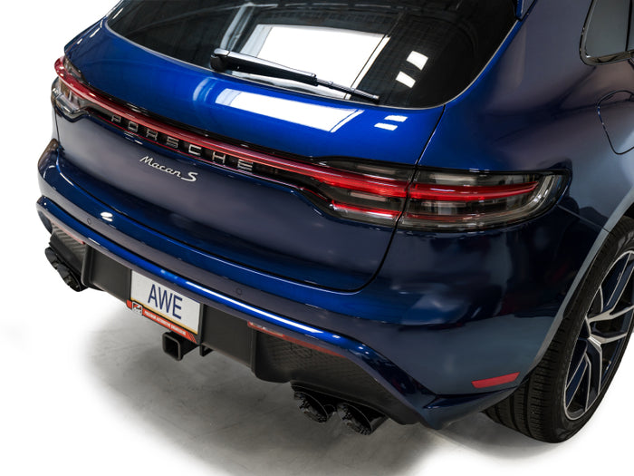 AWE Tuning 2022+ Porsche Macan 2.9TT Touring Edition Catback Exhaust w/ Diamond Black Tips available at Damond Motorsports