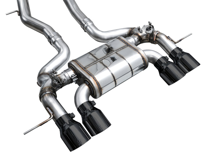 AWE Tuning 23-24 BMW G87 M2 SwitchPath Edition Exhaust - Diamond Black Tips available at Damond Motorsports