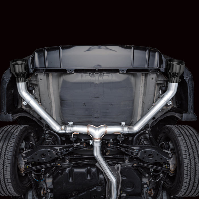 AWE Tuning 22+ Honda Civic Si/Acura Integra Track Edition Catback Exhaust - Dual Diamond Black Tips available at Damond Motorsports
