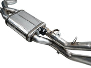 AWE Tuning 22-24 Ford Bronco Raptor 4WD Dual BashGuards Cat-Back SwitchPath Exhaust (No Tips) available at Damond Motorsports
