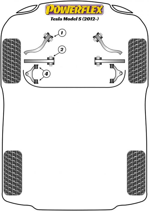 Tesla Model S Front Upper Control Arm Kit - Diagram reference #4