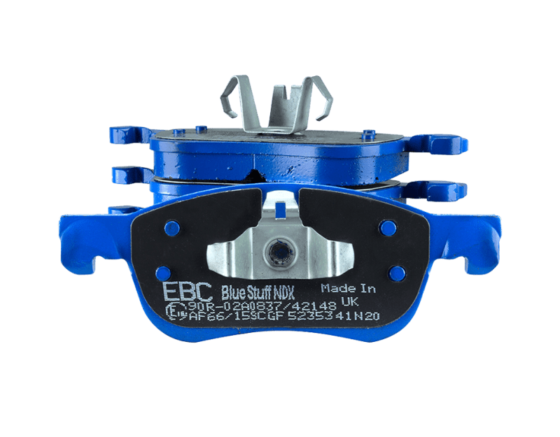 EBC-EBC 04-05 Mitsubishi Lancer Evo 8 2.0T (FQ400 w/Alcon Caliper) Bluestuff Front Brake Pads- at Damond Motorsports