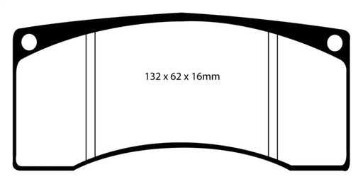 EBC-EBC Ford Saleen Mustang Alcon front calipers Yellowstuff Front Brake Pads- at Damond Motorsports