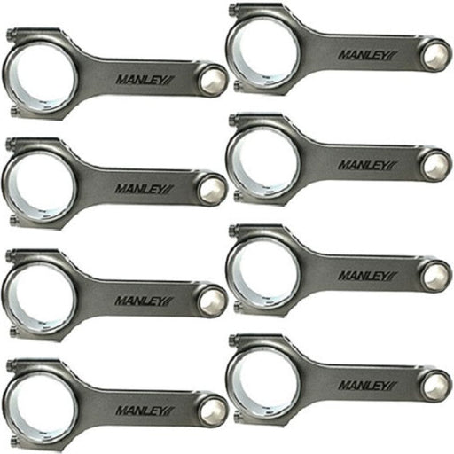 Manley Performance-Manley Chevrolet LS 6.125 Length H Tuff Series Connecting Rod Set w/ ARP 2000 Bolts- at Damond Motorsports