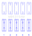 King Engine Bearings-King Mitsubishi 4G63T/4G64 (Size 0.75) Main Bearing Set- at Damond Motorsports
