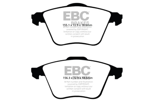 EBC-EBC 07-13 Mazda 3 2.3 Turbo Orangestuff Front Brake Pads- at Damond Motorsports