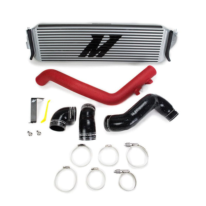 Mishimoto-Mishimoto 2017+ Honda Civic Type R Intercooler Kit - Silver Intercooler Red Piping- at Damond Motorsports