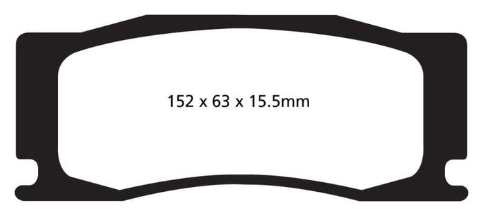 EBC-EBC 08-09 Jaguar XKR 4.2 Supercharged (Portfolio) Yellowstuff Front Brake Pads- at Damond Motorsports