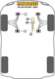 Powerflex-Alfa Romeo Spider, GTV, 145, 146, 155 Front Lower Control Arm Rear Bushing- at Damond Motorsports