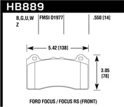 Hawk Performance-Hawk 2017 Ford Focus HPS 5.0 Front Brake Pads- at Damond Motorsports