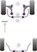 Powerflex-Jaguar X Type (01 - 09) Front Control Arm Rear Bushing, Caster Adjustable- at Damond Motorsports