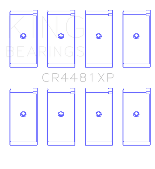 King Engine Bearings-King Mitsubishi 4G63/4G64 6 Bolt 1st Gen DSM (Size 0.25mm) Performance Rod Bearing Set- at Damond Motorsports