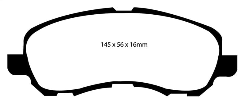 EBC-EBC 11-14 Chrysler 200 2.4 Redstuff Front Brake Pads- at Damond Motorsports