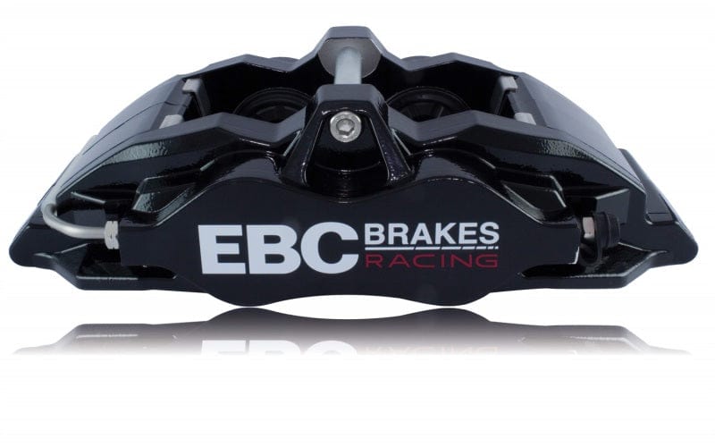EBC Racing 05-11 Ford Focus ST (Mk2) Front Left Apollo-4 Black Caliper available at Damond Motorsports