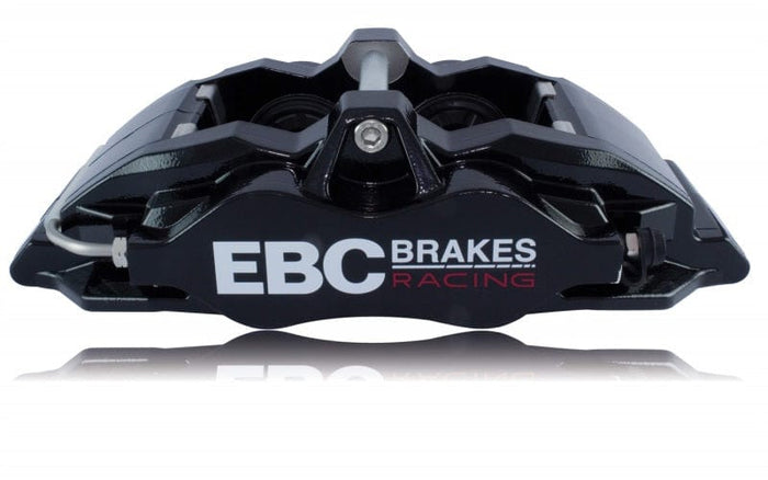 EBC Racing 05-11 Ford Focus ST (Mk2) Front Right Apollo-4 Black Caliper available at Damond Motorsports