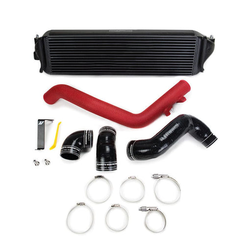 Mishimoto-Mishimoto 2017+ Honda Civic Type R Intercooler Kit - Black Intercooler Red Pipes- at Damond Motorsports