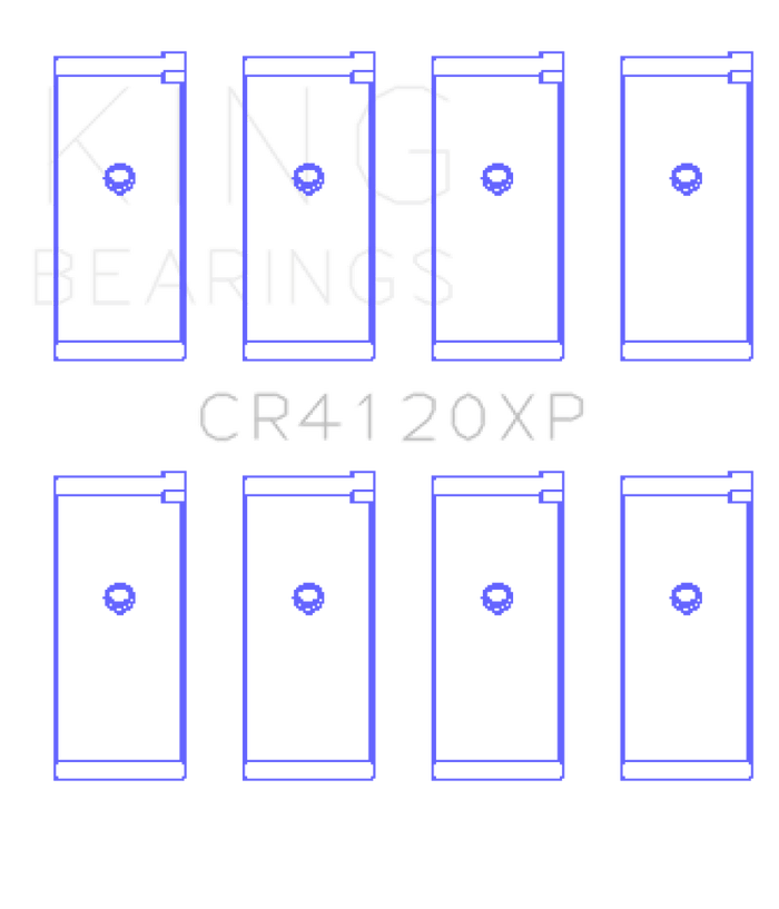 King Engine Bearings-King Mitsubishi 4G63/4G64 7 Bolt 2nd Gen DSM and EVO I-IX (Size STD) Performance Rod Bearing Set- at Damond Motorsports