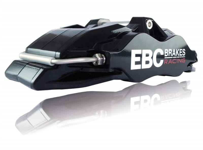 EBC Racing 05-11 Ford Focus ST (Mk2) Front Left Apollo-4 Black Caliper available at Damond Motorsports