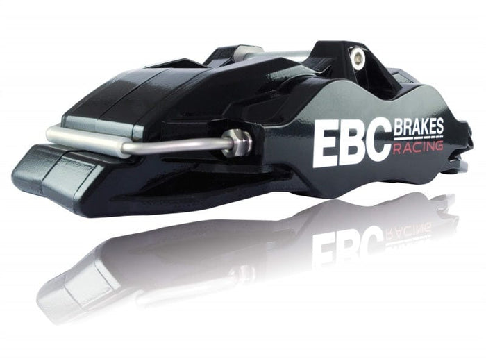 EBC Racing 05-11 Ford Focus ST (Mk2) Front Right Apollo-4 Black Caliper available at Damond Motorsports