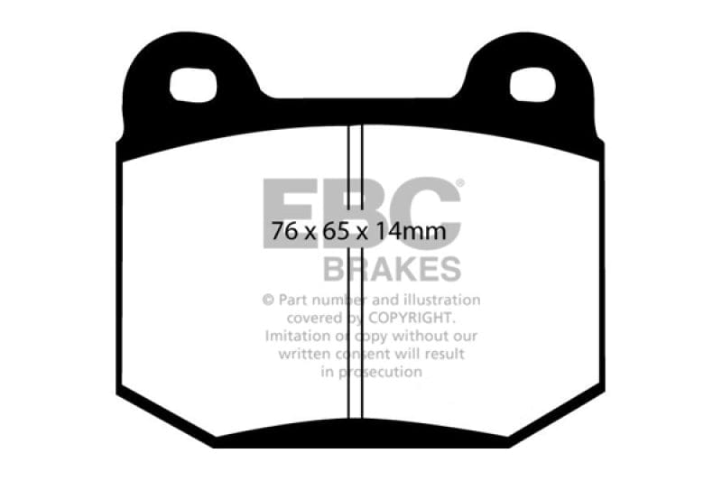 EBC-EBC 99-03 Mitsubishi Lancer Evolution 2.0 Turbo Yellowstuff Rear Brake Pads- at Damond Motorsports