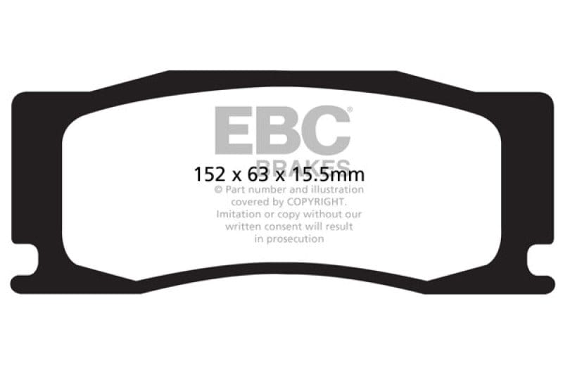 EBC-EBC 08-09 Jaguar XKR 4.2L Supercharged Bluestuff Front Brake Pads- at Damond Motorsports