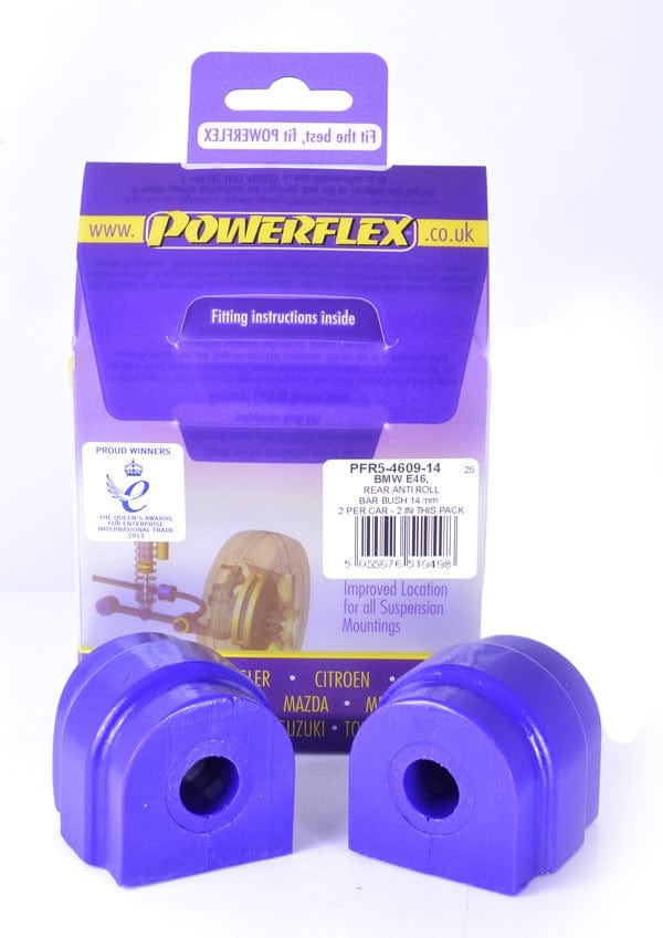 BMW E60 / E63 / E84 / E8X / E9X Rear Sway Bar Bushings - 14 mm