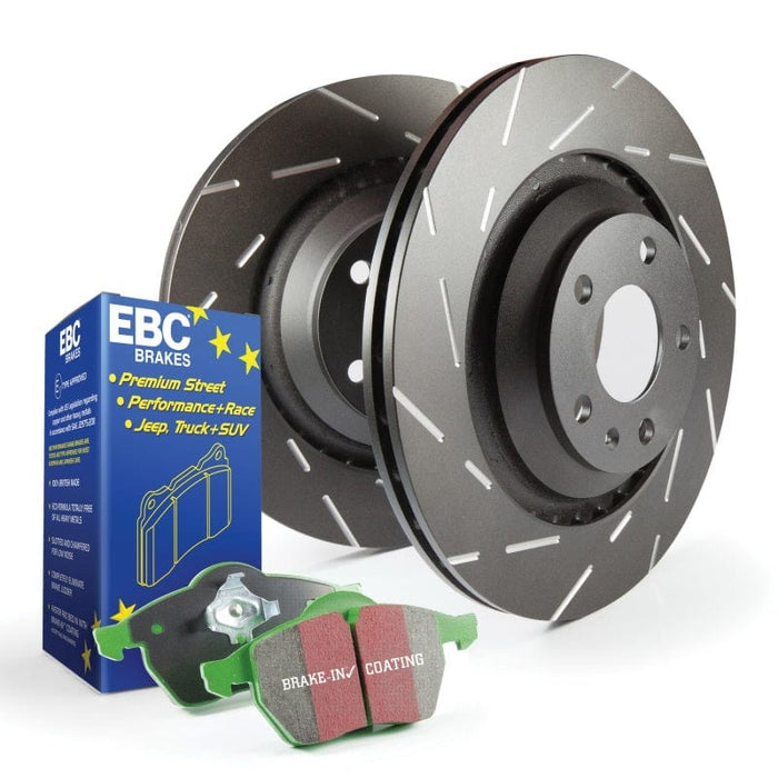 EBC-EBC S2 Kits Greenstuff Pads and USR Rotors- at Damond Motorsports