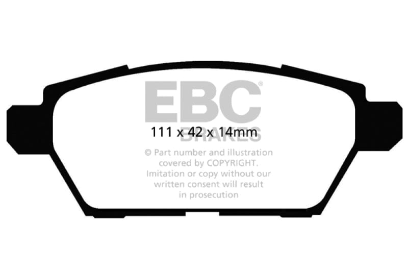 EBC-EBC Mazdaspeed6 Greenstuff Rear Brake Pads- at Damond Motorsports