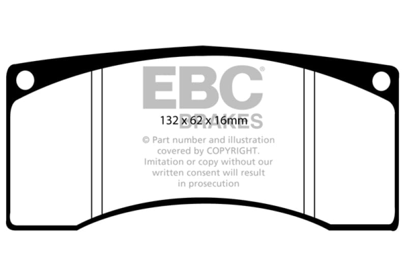 EBC-EBC Ford Saleen Mustang Alcon front calipers Orangestuff Front Brake Pads- at Damond Motorsports