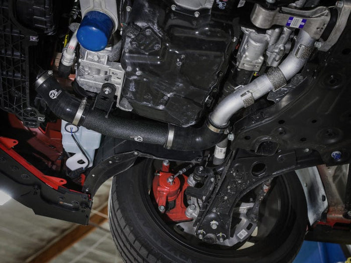 aFe 19-22 Hyundai Veloster N L4 2.0L (t) BladeRunner 2-1/2in Aluminum Hot Charge Pipe - Black available at Damond Motorsports