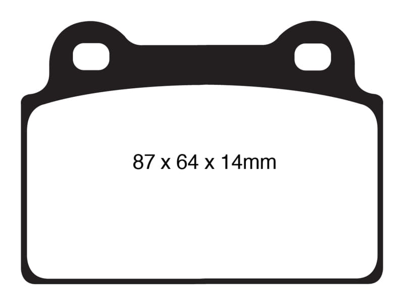 EBC-EBC 08-16 Mitsubishi Lancer Evo 10 2.0 Turbo (1 piece rotor) Redstuff Rear Brake Pads- at Damond Motorsports