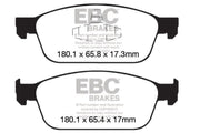 EBC 12-18 Ford Focus ST Bluestuff Front Brake Pads available at Damond Motorsports