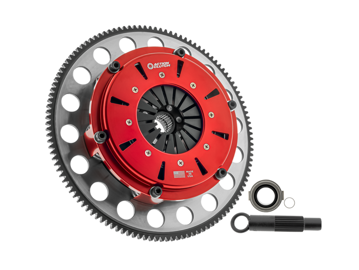 Action Clutch 7.25in Twin Disc Race Kit for Mitsubishi Eclipse 1990-1992 2.0L (4G63T) Turbo Turbo 2WD 2WD Includes Steel Flywheel available at Damond Motorsports