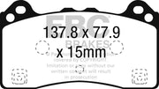 EBC-EBC 16-18 Ford Focus RS Bluestuff Front Brake Pads- at Damond Motorsports