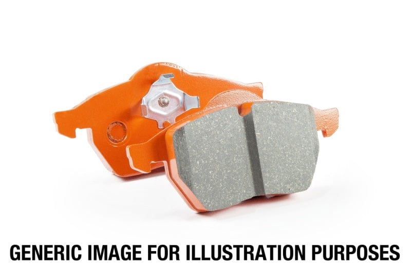 EBC-EBC 08-16 Mitsubishi Lancer Evo 10 2.0 Turbo (1 piece rotor) Orangestuff Rear Brake Pads- at Damond Motorsports