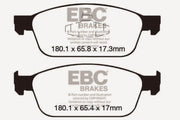 EBC 12-18 Ford Focus ST Bluestuff Front Brake Pads available at Damond Motorsports