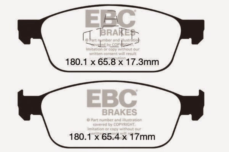 EBC 12-18 Ford Focus ST Bluestuff Front Brake Pads available at Damond Motorsports
