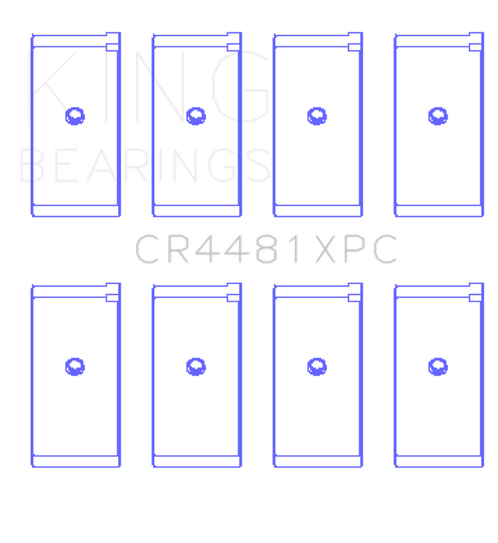 King Engine Bearings-King Mitsubishi 4G63 / 4G64 6 Bolt 1st Gen DSM (Size STDX) pMaxKote Performance Rod Bearing Set- at Damond Motorsports