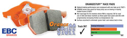 EBC-EBC 73-74 Buick Apollo 4.1 Orangestuff Front Brake Pads- at Damond Motorsports
