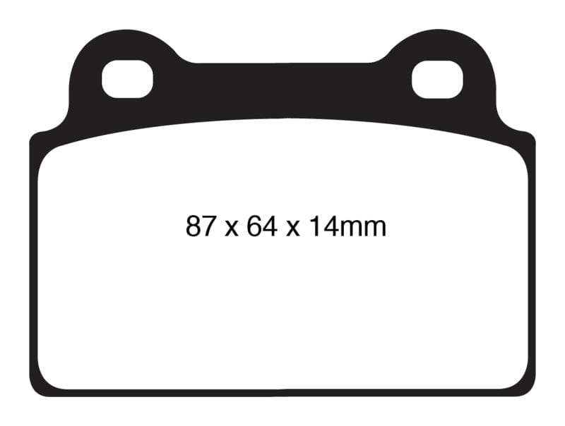 EBC-EBC 08-16 Mitsubishi Lancer Evo 10 2.0 Turbo (1 piece rotor) Yellowstuff Rear Brake Pads- at Damond Motorsports