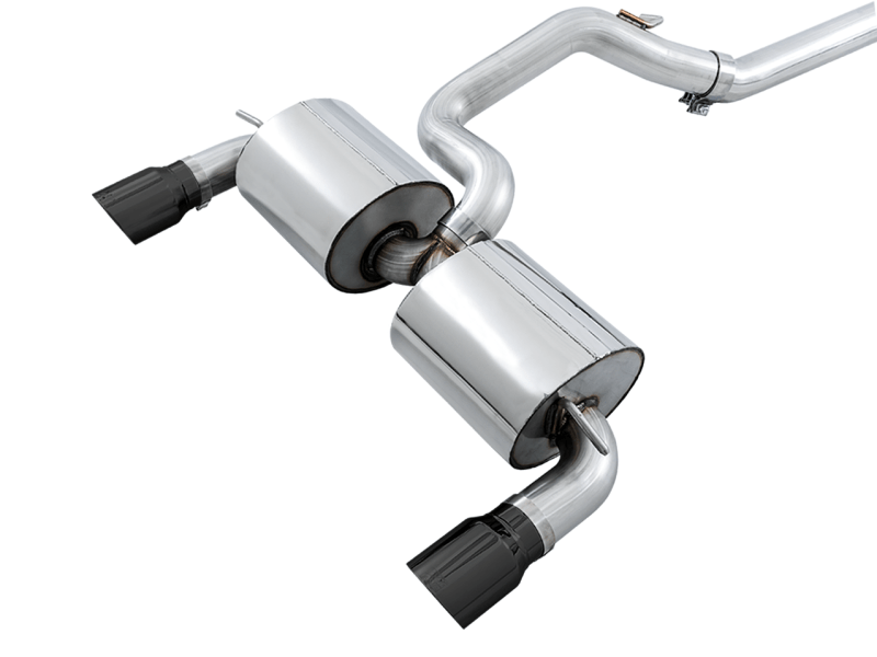 AWE Tuning Ford Focus RS Touring Edition Cat-back Exhaust - Resonated - Diamond Black Tips
