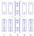King Engine Bearings-King Mitsubishi 4G63/4G64 7 Bolt 2nd Gen DSM and EVO I-IV (Size 0.25mm) Performance Main Bearing Set- at Damond Motorsports