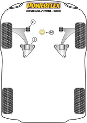 Powerflex-Rear Shock Top Mount Bushing- at Damond Motorsports